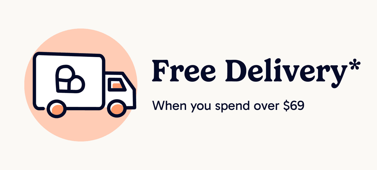Free Delivery when you spend over $69